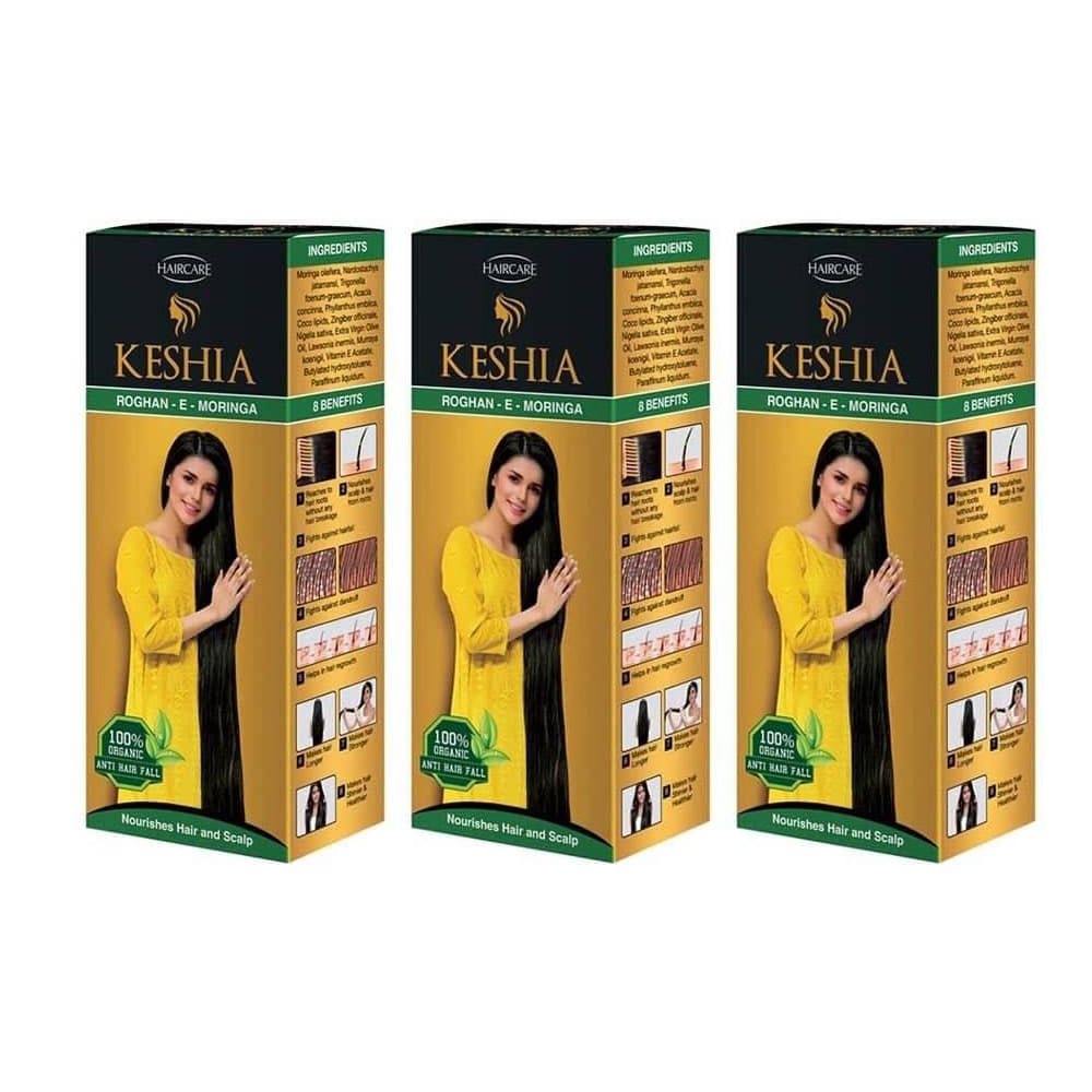 Keshia Herbal Hair Oil 3pcs Online in Pakistan : Trynow.pk