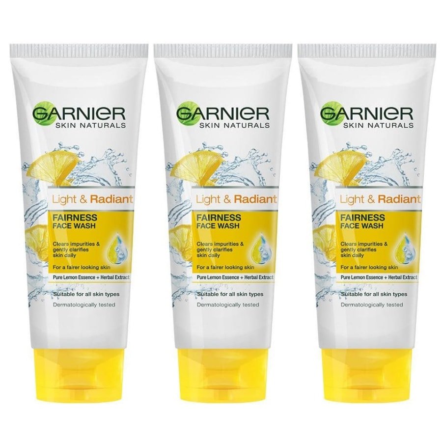garnier lightening face wash