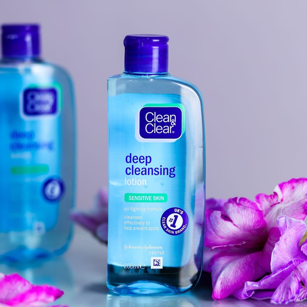 clean & clear deep cleansing lotion for sensitive skin 200ml